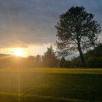 sunset at Applegate River